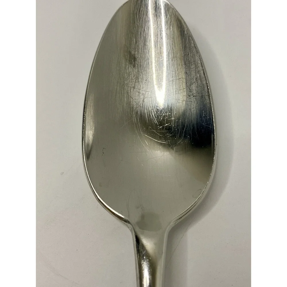 Kirk Stieff Williamsburg Royal Shell Stainless Serving Spoon